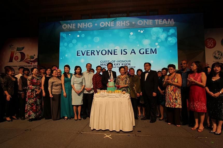 The National Healthcare Group (NHG) celebrated its 15th birthday with over 3,000 past and current staff members, community partners and more at Resorts World Sentosa on Saturday night. -- PHOTO: NHG