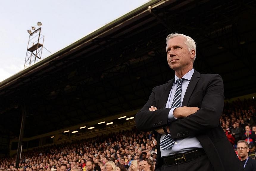 Alan Pardew guided Crystal Palace to a best-ever 10th-place finish in the Premier League thanks to a 1-0 victory over Swansea on the final day of the season on Sunday. -- PHOTO: REUTERS