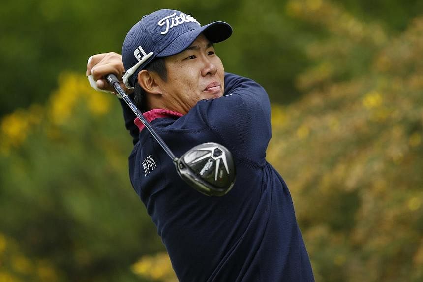 South Korea's An Byeong Hun in action during the third round of the BMW PGA Championship on May 23, 2015. -- PHOTO: REUTERS