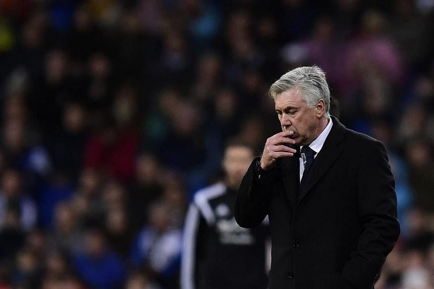 Carlo Ancelotti has been sacked by Real Madrid after the Italian coach failed to lead the team to a major trophy in a disappointing season for the Spanish football giants. -- PHOTO: AFP