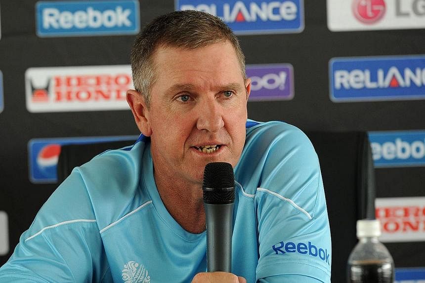 Then Sri Lanka cricket team coach&nbsp;Trevor Bayliss speaking at a press conference in Colombo during the cricket World Cup on Feb 18, 2011. Bayliss has been appointed the new head coach fro England's cricket team, the&nbsp;England and Wales Cricket