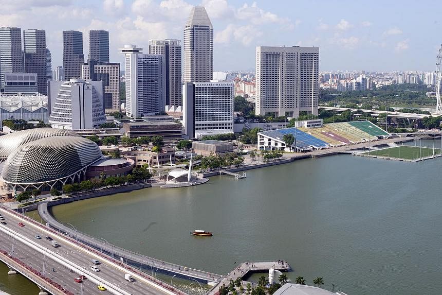 In the next five years, Singapore's economy is expected to grow by 2 per cent to 4 per cent per annum on average, the Ministry of Trade and Industry (MTI) said on Tuesday. -- ST PHOTO:&nbsp;DANIEL NEO