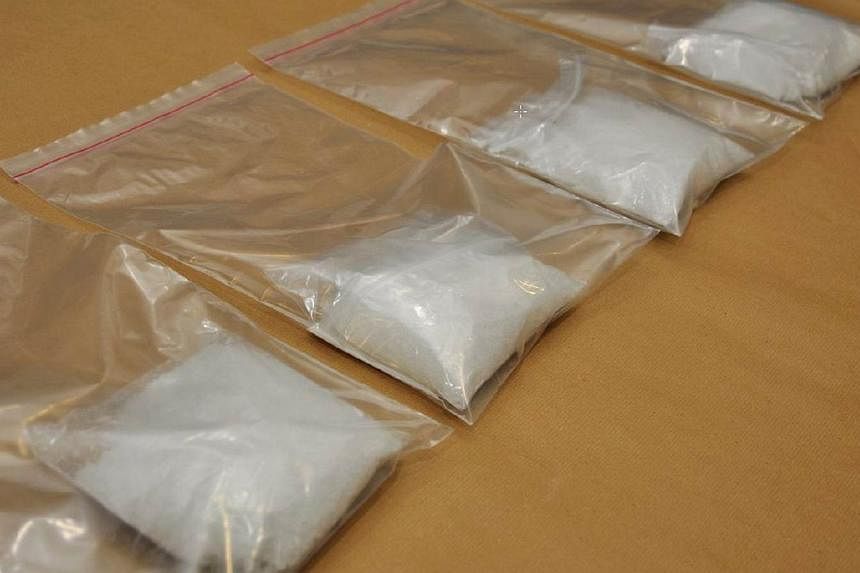 Part of a haul of 1kg of methamphetamine, also known as Ice, seized by the Central Narcotics Bureau on Oct 27, 2011. The United Nations has reported that seizures of meth across much of the Aisa-Pacific region have quadrupled between 2008 and 2013. -