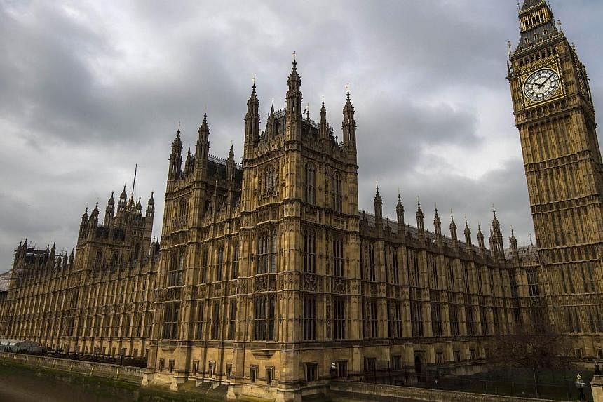 A general view of the Palace of Westminster, with the Great Westminster Clock, more commonly known as "Big Ben" seen on April 5, 2015 in London. -- PHOTO: AFP