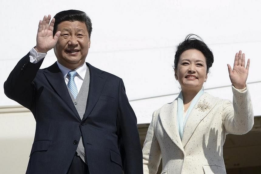 Chinese President Xi Jinping and his wife will be making a state visit to Britain in October, said Britain's Queen Elizabeth II on Wednesday, May 27, 2015. -- PHOTO: REUTERS&nbsp;