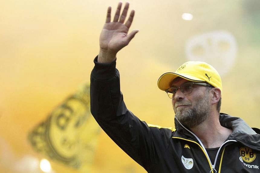 Borussia Dortmund coach Juergen Klopp arrives prior to their German Cup final football match against VfL Wolfsburg in Berlin, Germany, on May 30, 2015. -- PHOTO: REUTERS