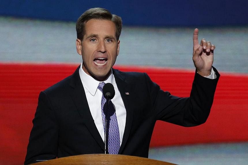 Delaware Attorney General Beau Biden, son of US Vice President Joe Biden, addresses the final session of the Democratic National Convention in Charlotte, North Carolina in this September 6, 2012, photo. --PHOTO: REUTERS