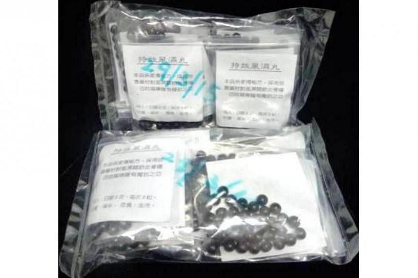 The Health Sciences Authority is warning the public about two illegal pain relief products - a powder sold in unlabelled pink sachets and black tablets called "special effect rheumatism pill" in Mandarin - that contain undeclared potent ingredients. 