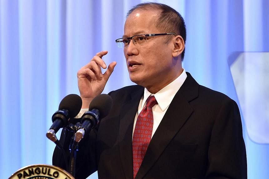 Philippine President Benigno Aquino made a veiled comparison on Wednesday between China's activities in the South China Sea and Nazi Germany's expansionism before World War Two, echoing similar remarks he made last year that outraged Beijing. -- PHOT