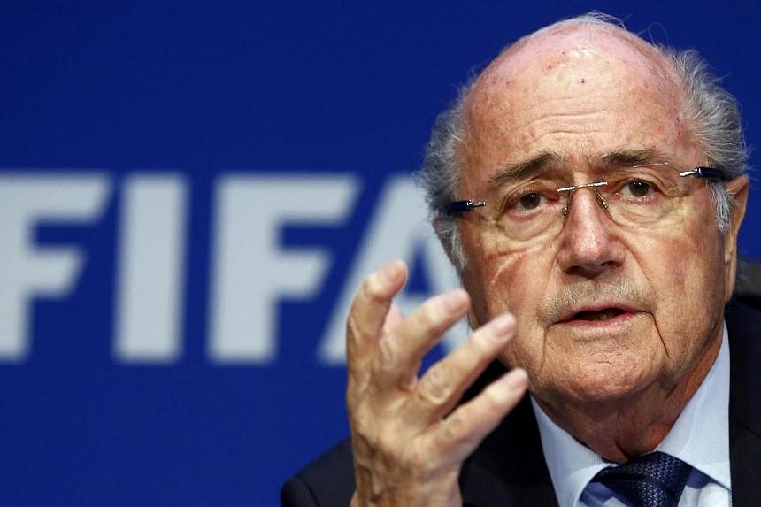 Sepp Blatter resigned as Fifa president on Tuesday, four days after being re-elected to a fifth term. -- PHOTO: REUTERS