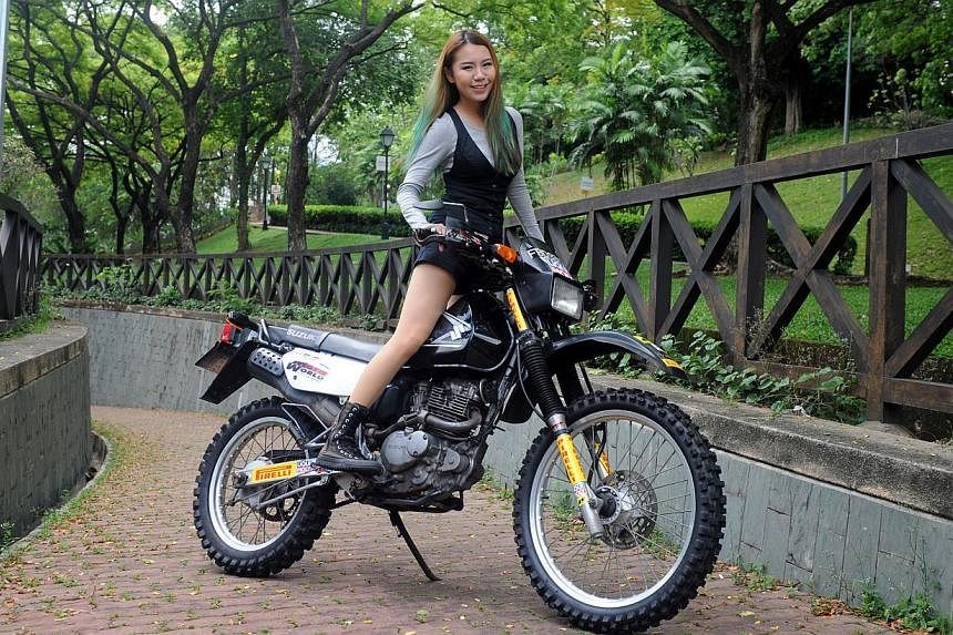 Real estate agent Vaune Phan, 27, is riding her Scrambler from Singapore to the Mount Everest base camp in Tibet. The month-long, 8,000km journey, which started yesterday, will help raise awareness and funds for the Singapore Disability Sports Counci