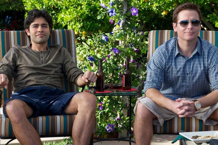Adrian Grenier (left) and Kevin Connolly in a scene from Entourage the movie, a bro-medy with a lot of bro and precious little comedy.
