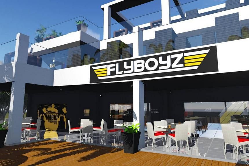 Flyboyz Beach Bar has a diner, a retro bar and a sky lounge on the top floor.