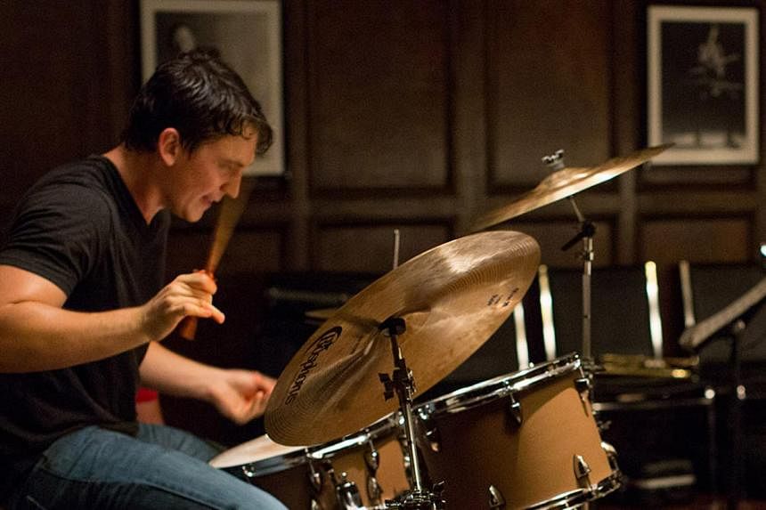 For the big band competition scenes in Whiplash, sound mixer Craig Mann synchronised actor Miles Teller’s (above) flying hands with the drum sound of a professional jazz player to make it more realistic. -- PHOTO: DIOS VINCOY JR FOR THE STRAITS TIM