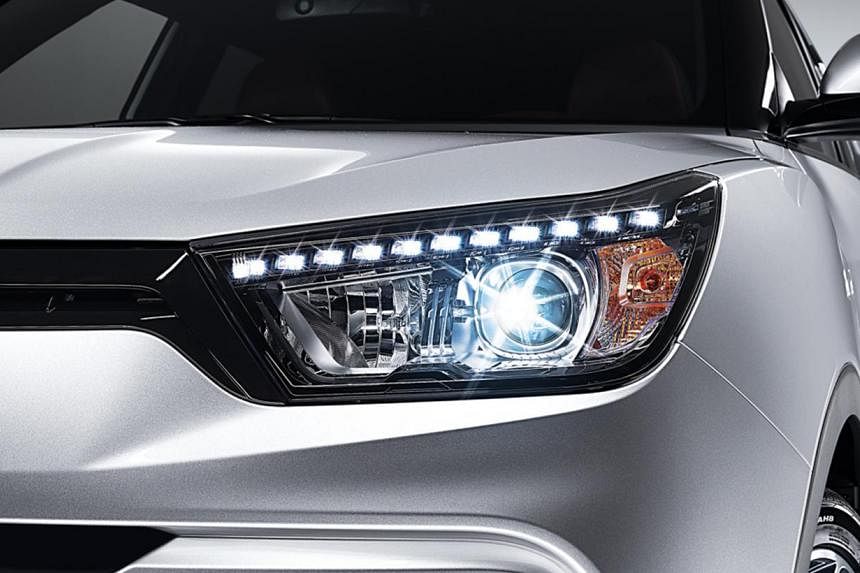 The Ssangyong Tivoli (seen among the ruins of Villa Adriana in the ancient city of Tivoli) boasts a six-speed automatic transmission and HID headlamps with LED daytime-running lights.