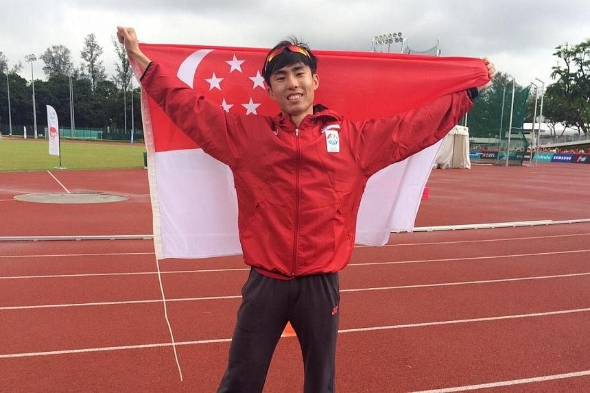 Soh Rui Yong has made it back-to-back triumphs for Singapore in the men's marathon event at the SEA Games. -- ST PHOTO: CHUAN LIMIN