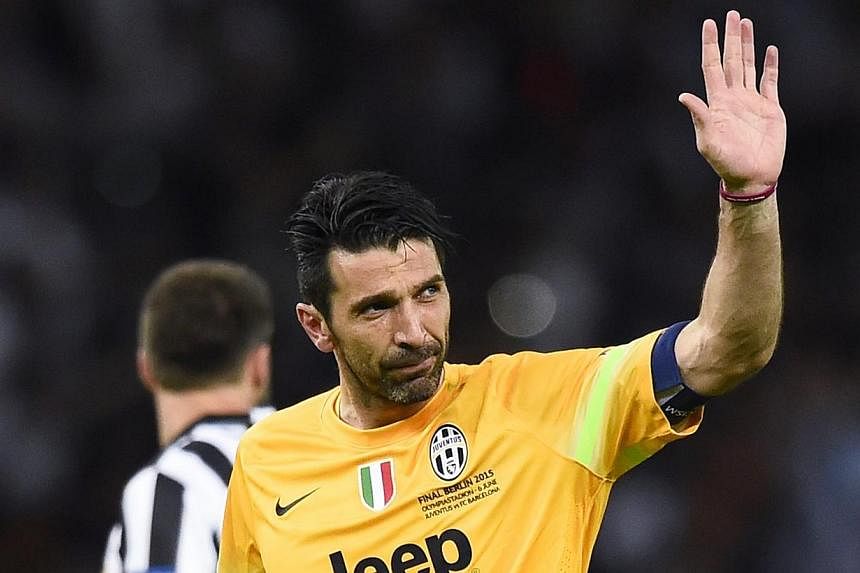 Juventus' Gianluigi Buffon looking dejected at the end of the match, on June 6, 2015. -- PHOTO: REUTERS