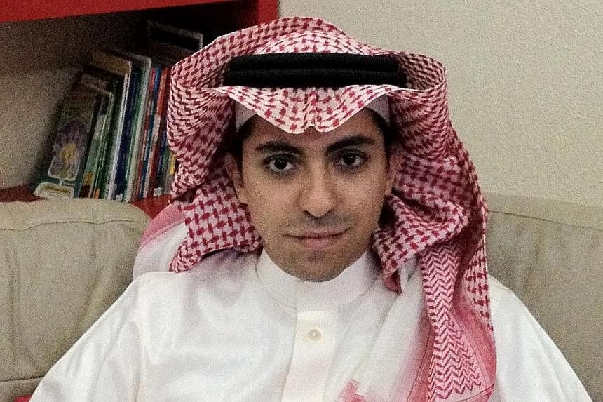 Saudi blogger Raef Badawi in a handout photo taken in 2012. Saudi Arabia's supreme court has upheld a sentence of 10 years in jail and 1,000 lashes against him over allegedly insulting Islam, his wife said. -- PHOTO: AFP