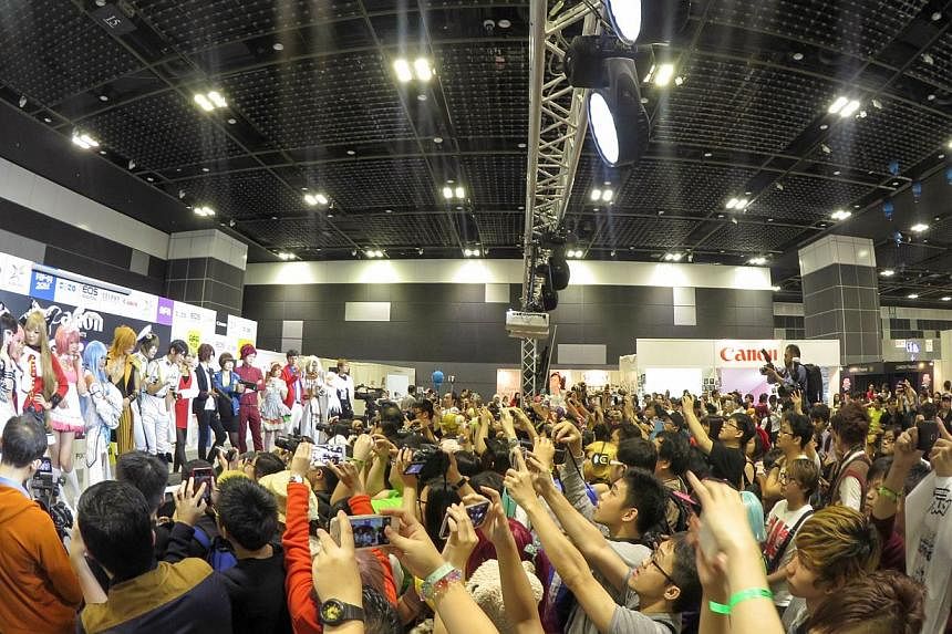Last year's Anime Festival Asia, one of the most established festivals for Japanese pop culture in the region, at the Suntec Singapore Convention and Exhibition Centre. -- PHOTO: SOZO PTE LTD