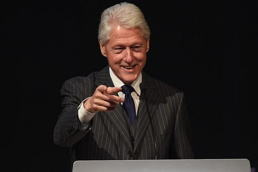 Bill Clinton speaks during the Forbes' 2015 Philanthropy Summit Awards Dinner on June 3, 2015 in New York City. The former US president Bill Clinton said on Wednesday that he would no longer give paid speeches if his wife Hillary is elected US presid