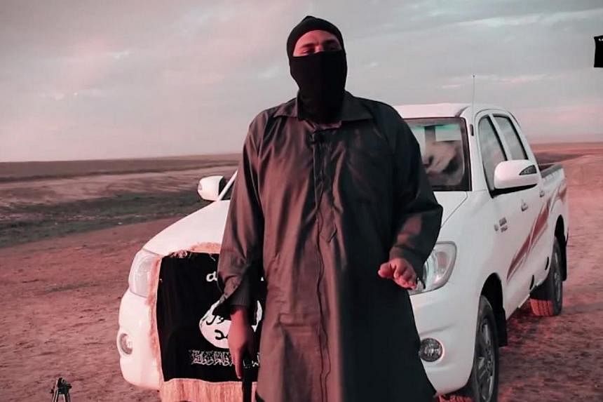 A screenshot from a new video by ISIS&nbsp;marking a year since it captured Mosul. -- PHOTO: YOUTUBE