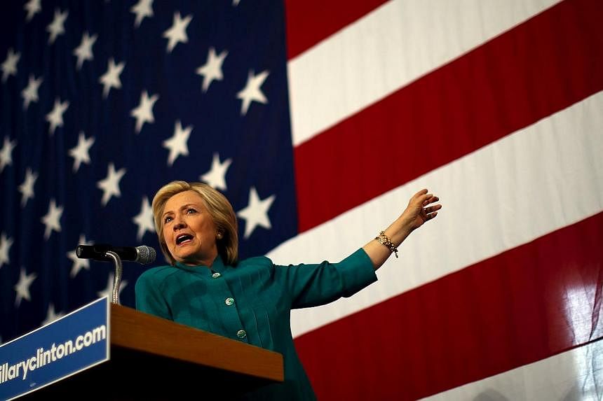 US Democratic presidential candidate Hillary Clinton speaks at a campaign event in Des Moines, Iowa, United States, on June 14, 2015. -- PHOTO: REUTERS