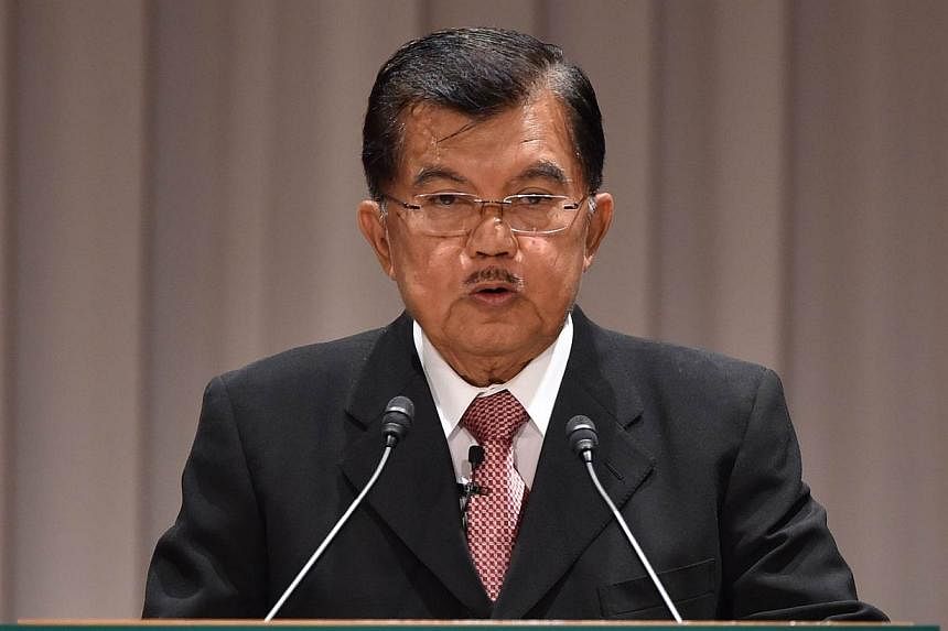 Indonesia's Vice President Jusuf Kalla warned on Monday that paying people-smugglers would amount to "bribery" after Australia was accused of handing out money to turn back a boatload of asylum-seekers. -- PHOTO: AFP&nbsp;