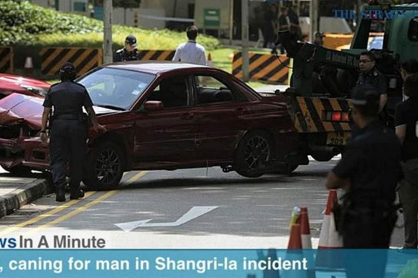 In today's The Straits Times News In A Minute video, news on one of the passengers in the car that crashed through a security barrier near Shangri-La Hotel last month. -- SCREENSHOT: RAZOR.TV