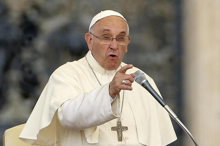 Pope Francis delivers a speech during an audience for the participants of the Convention of the Diocese of Rome in St. Peter's square at the Vatican City, on June 14, 2015.&nbsp;A former papal ambassador to the Dominican Republic will be tried for pa