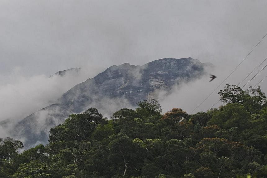 Tonnes of mud, boulders, rocks and debris flowed down Mount Kinabalu after three days of heavy rain, forcing the evacuation of hundreds of people from their homes at the foothills of the mountain. -- PHOTO: EPA