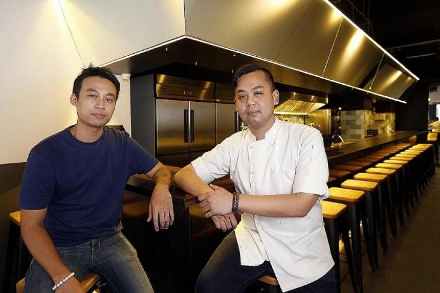 Wanton Seng's Noodle Bar is a joint venture between Mr Benson Ng (left) from Seng's Wanton Noodles and Chef Brandon Teo (right), culinary director of The Establishment Group.