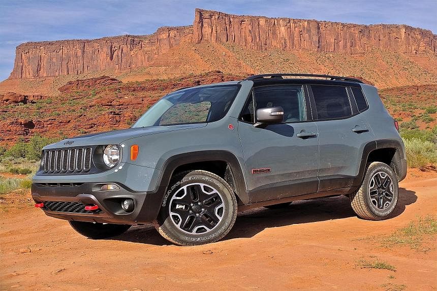 The compact Jeep Renegade SUV has the same safety features as those found in its bigger stablemates.