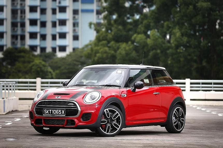 The new Mini JCW is about 20 per cent more fuel-efficient than its predecessor.