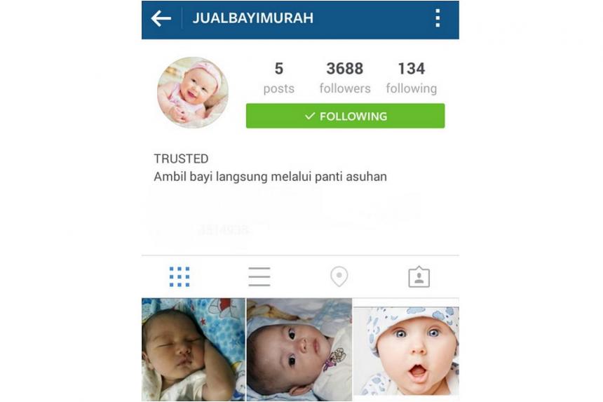 Jakarta police investigate Instagram account advertising babies The