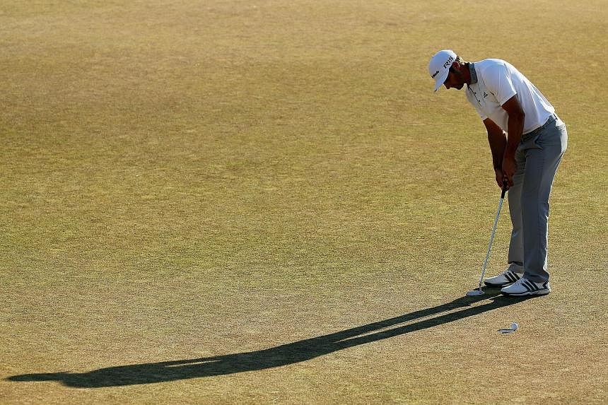 This fateful missed birdie putt at the final hole robbed Dustin Johnson of the chance to enter a play-off with Jordan Spieth for the US Open title. Johnson has had three other near misses in his bid for a first major title.