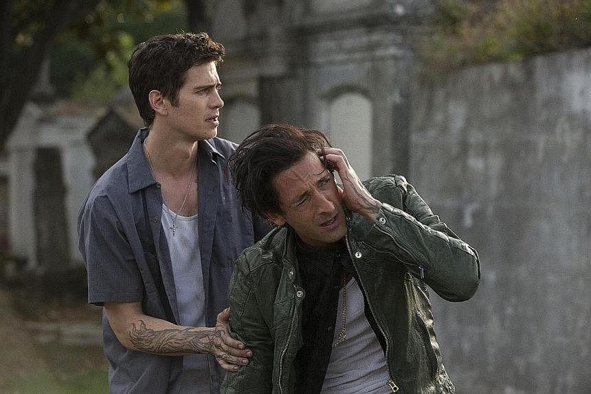 Hayden Christensen (left) and Adrien Brody play two brothers in a testy love-hate relationship in American Heist.