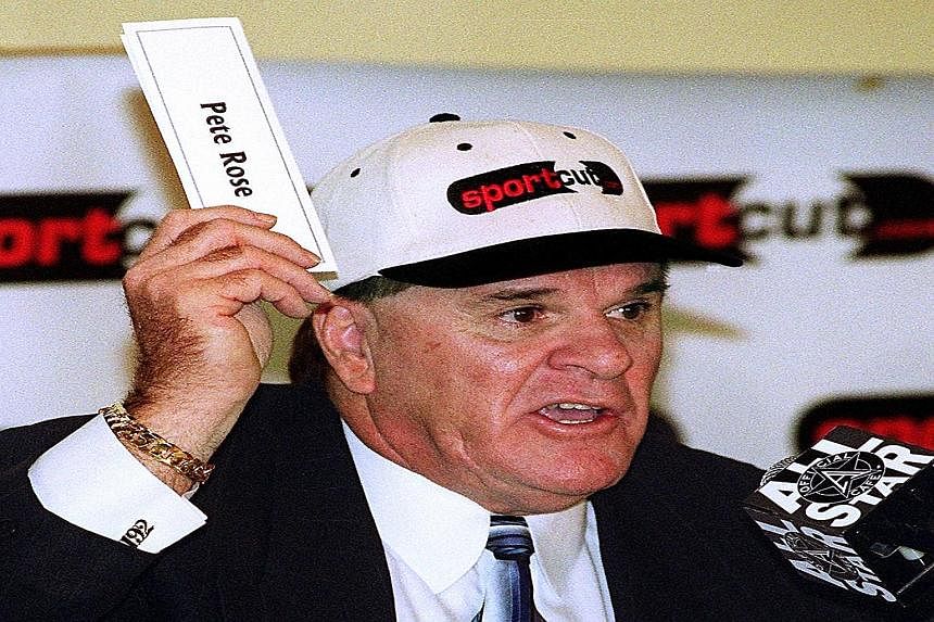 Pete Rose, seen here in a 1999 photo, has always insisted that he did not bet during his playing days, in which he set the MLB all-time record for most hits.