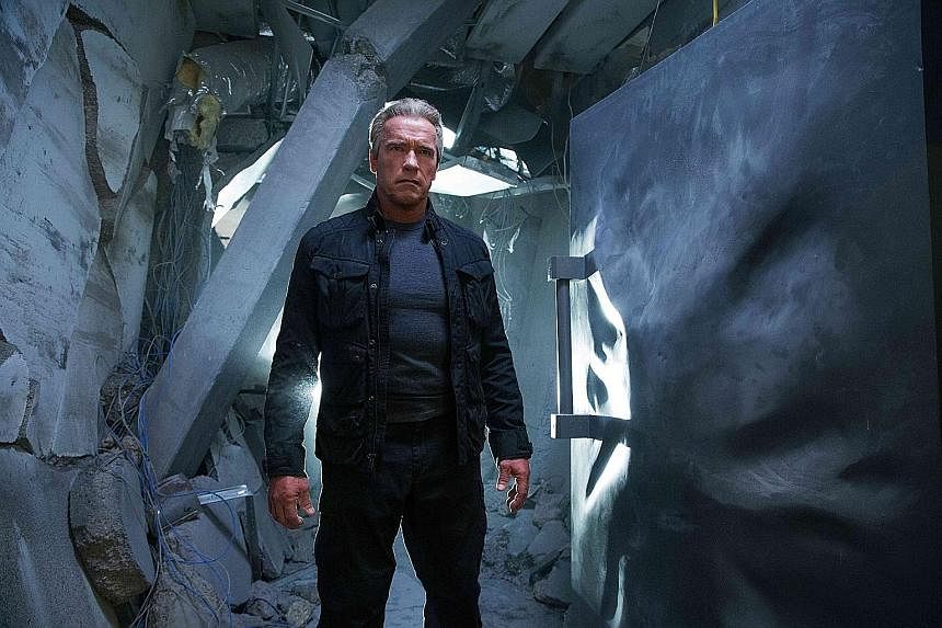Arnold Schwarzenegger stars in Terminator: Genisys as an aged cyborg.