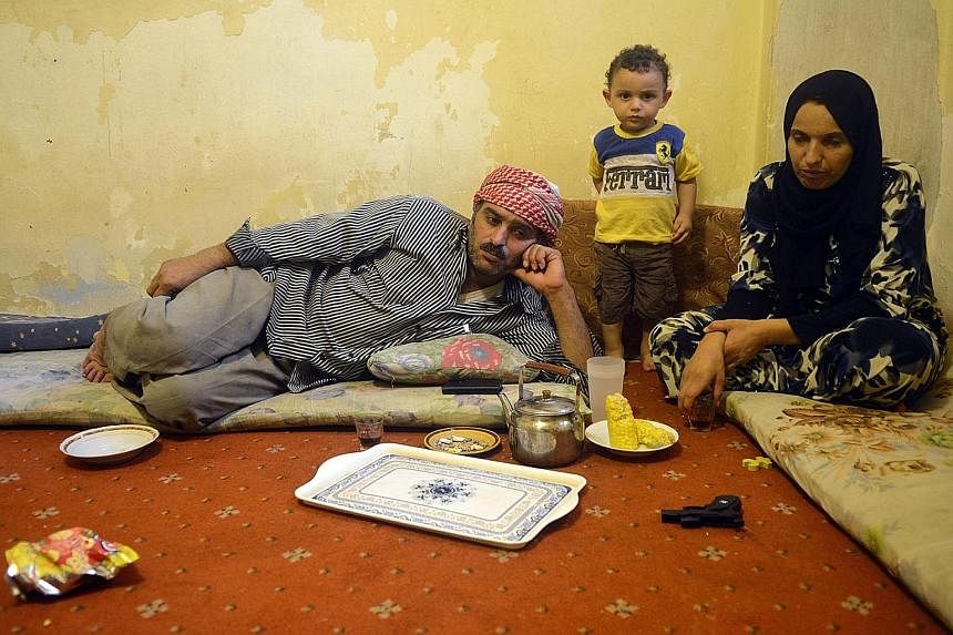 This Syrian family fled the civil war back home and now stay in Shatila refugee camp in Beirut, Lebanon, because the rent is cheapest there.