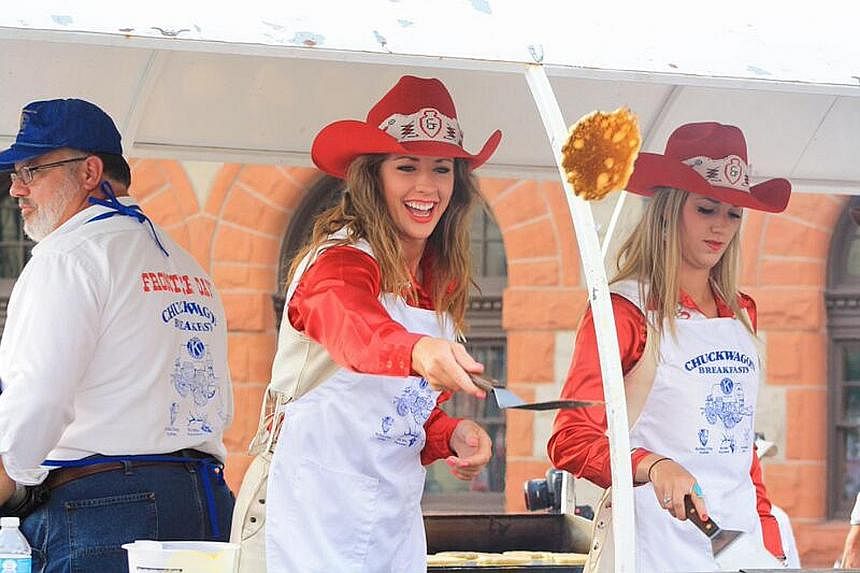 Have a pancake breakfast at the Cheyenne Frontier Days festival in Wyoming in the United States. The Camel Cup in Alice Springs, Australia, takes place yearly on the second Saturday of July.