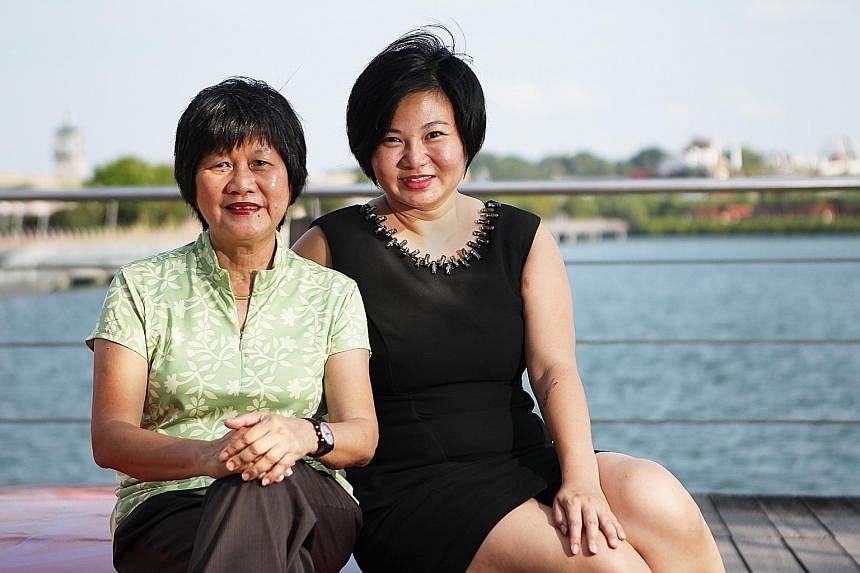 Ms Deborah Tan (right), founder of online lifestyle portal Material World Singapore, with Mrs Judy Kong, who joined the Singapore Women's Auxiliary Naval Service during Konfrontasi, a period of violent conflict between Indonesia and Malaysia, which i