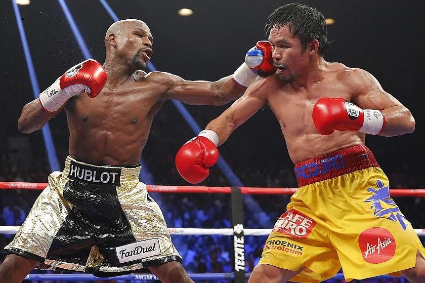 Floyd Mayweather (left) and Manny Pacquiao easily "knocked out" other contenders to top Forbes' 2015 list of the world's highest-paid celebrities with the reward from their mega fight. Musicians and athletes dominated the top 10 spots which had room 