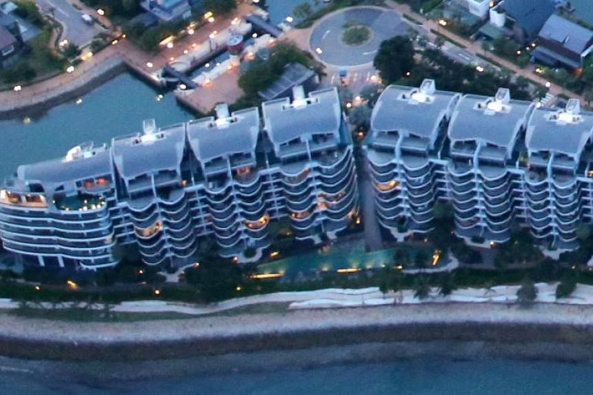 A unit at Seascape condominium at Sentosa Cove sold in May incurred the heaviest loss of $5.43 million after factoring in the seller's stamp duty. 