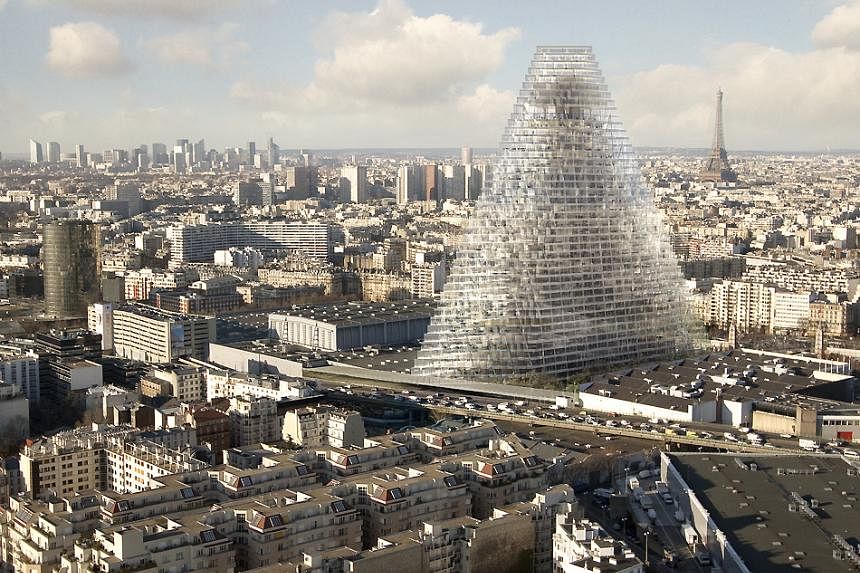 The 180m-tall Tour Triangle is due to be completed in 2018. It will be the French capital's first skyscraper in more than 40 years.