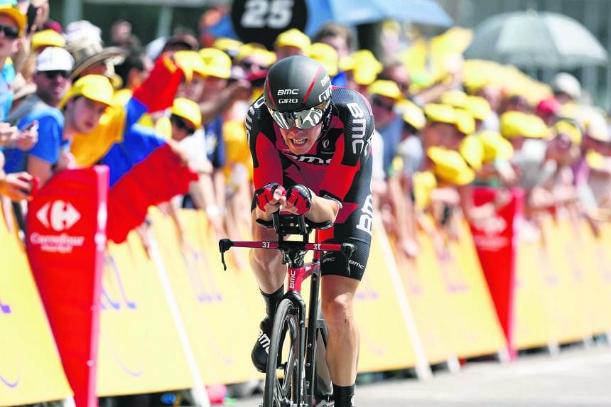 Australian rider Rohan Dennis of BMC Racing is the only rider who managed to complete the 13.8km time trial course in under 15 minutes in yesterday's Tour de France opening stage.