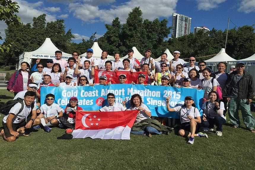 A total of 341 Singaporeans ran in the Gold Coast Airport Marathon this year, making it the fourth-largest overseas contingent. This is believed to be the most popular overseas race for Singapore's road warriors.