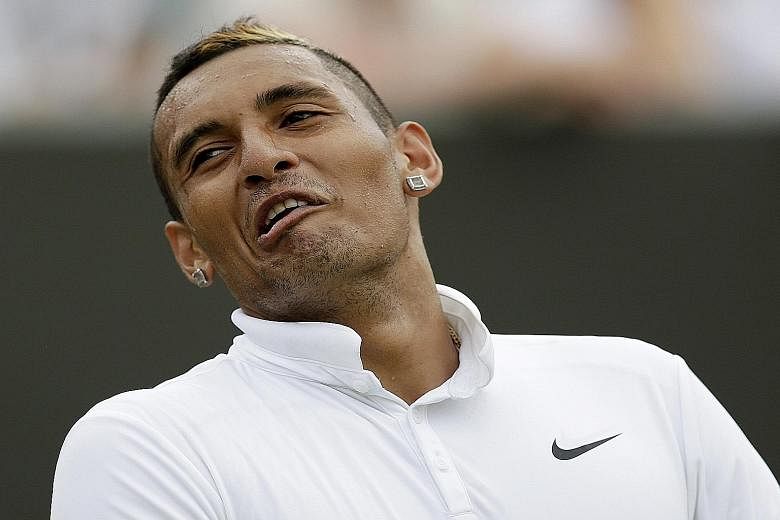 Nick Kyrgios drew criticism for not trying hard enough in his clash against Richard Gasquet at Wimbledon on Monday.