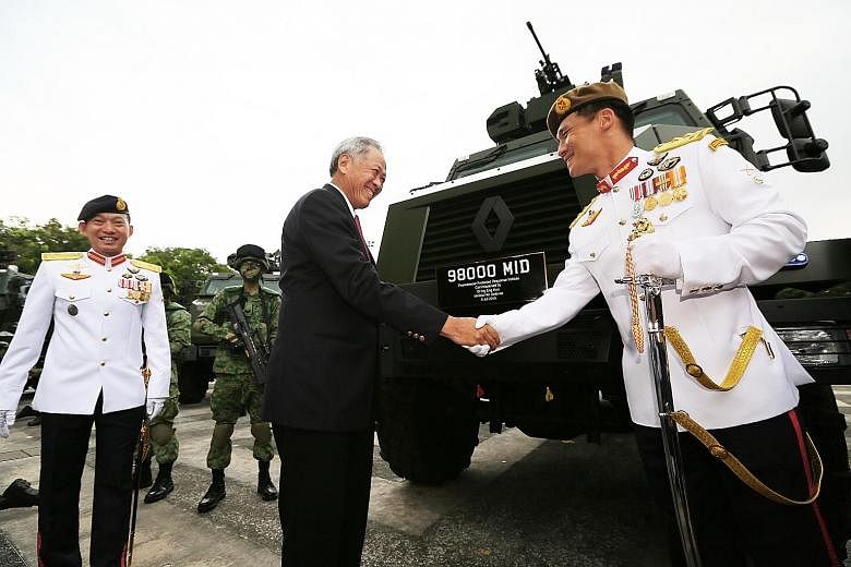 Minister for Defence Ng Eng Hen yesterday declared the Protected Response Vehicle, dubbed Peacekeeper, operational.