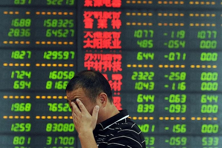 The sell-off in China came despite the government ramping up efforts to stabilise the market including China Securities Finance Corp giving 260 billion yuan (S$57 billion) in credit lines to 21 brokerages to help them buy stocks. Other recent policie
