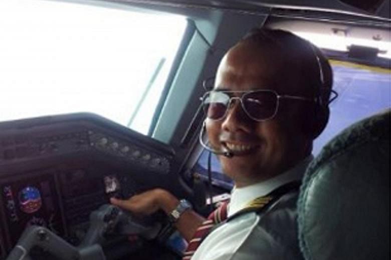 Ridwan Agustin (above) had listed his employment details online. AirAsia Indonesia confirmed that he and his wife used to be its employees. Tommy Abu Alfatih (left) worked at Garuda Indonesia and as a flight instructor before joining Premiair.